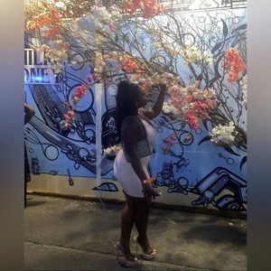 Babyboo fashion Capri Mini dress, pink sparkle.